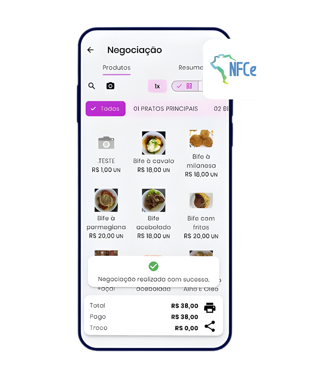 M2R PDV - Emissão de NFC-e pelo celular